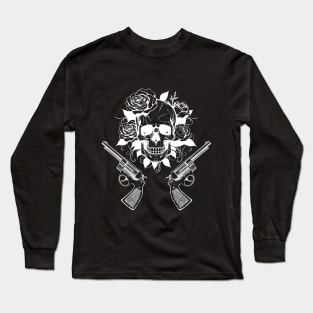 Guns skull Long Sleeve T-Shirt